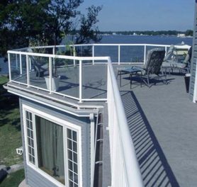 Roofdeck featuring Duradek Marble Slate (discontinued color)