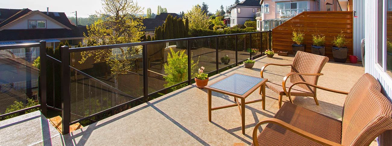 Duradek sundeck - Durarail glass railings
