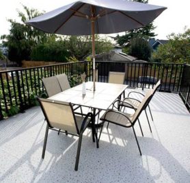 Duradek Supreme Chip Granite Vinyl Sundeck